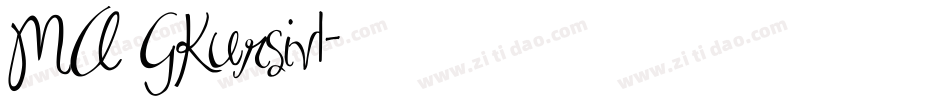 MA GKursiv1字体转换